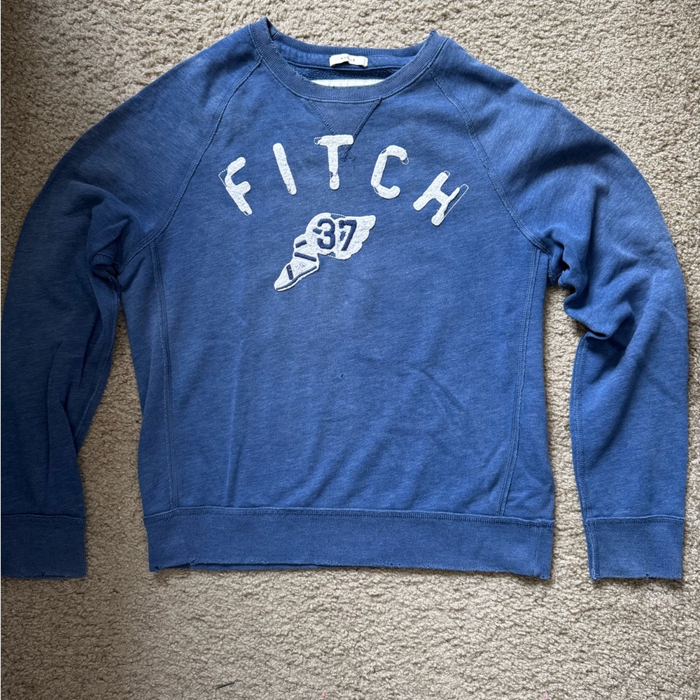 Awesome Abercrombie & Fitch Blue Sweatshirt